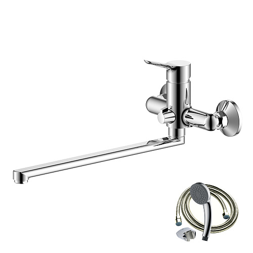 Смеситель для ванны с длинным изливом OLIVE'S IBIZA 19221IB хром, латунь, упак (8 шт.)