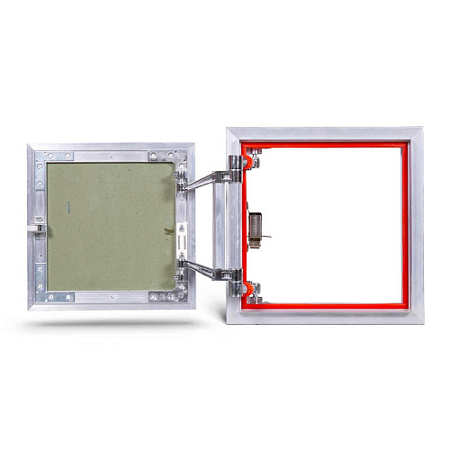 Люк под плитку АЛЮМИНИЕВЫЙ (НАЖИМНОЙ) ПРАКТИКА АТР 30х30