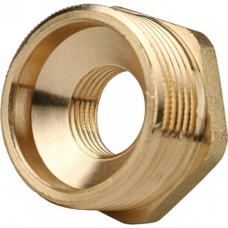 Футорка резьбовая латунная STOUT без покрытия 11/4&quot;x1/2&quot; ВН