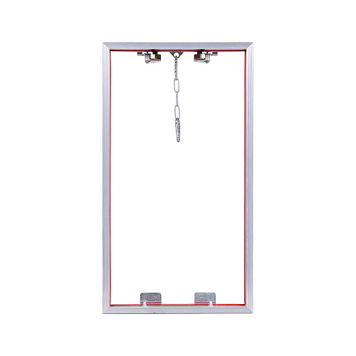 Люк потайной АЛЮМИНИЕВЫЙ со съемной дверцей (НАЖИМНОЙ) ПРАКТИКА &amp;quot;КОНТУР&amp;quot; КР 20x40