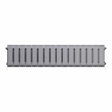 Радиатор биметаллический ROYAL THERMO PIANOFORTE SILVER SATIN 200x16 секций, серый (НС-1346025)