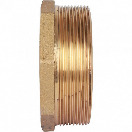 Футорка резьбовая латунная STOUT без покрытия 3&quot;x11/2&quot; ВН