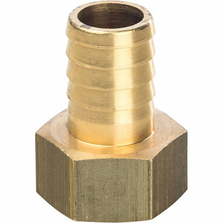 Штуцер резьбовой латунный STOUT без покрытия 3/4&quot;x20мм В