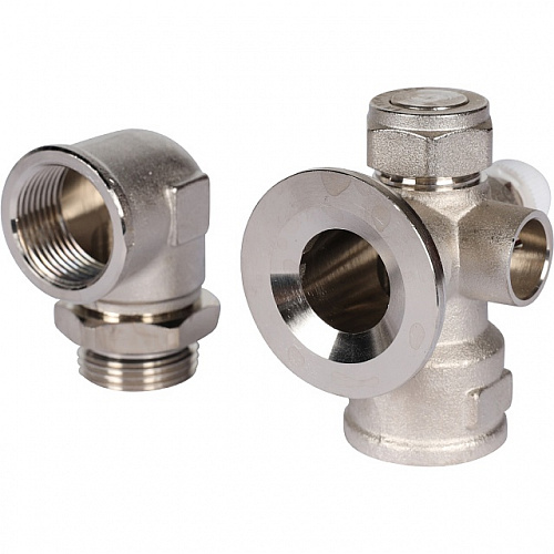 НСУ Насосно-смесительный узел теплого пола STOUT с насосом 1&amp;quot;, UPSO, клапан 30-60°C, разбор, 130мм