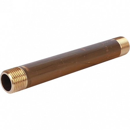 Бочонок резьбовой латунный STOUT без покрытия 1/2&quot;x150мм