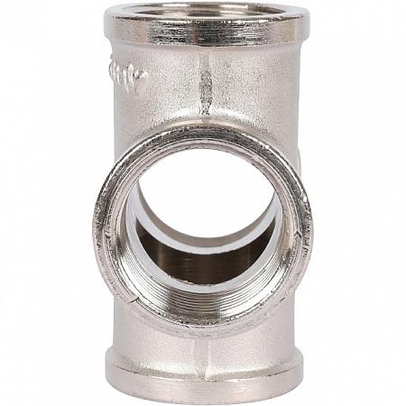 Крестовина резьбовая латунная STOUT никель 3/4&quot; В