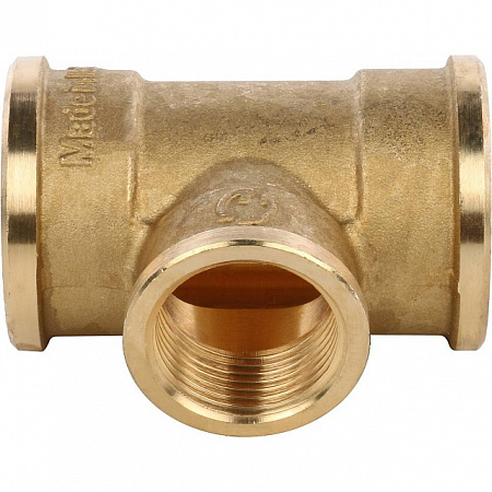 Тройник переходной латунный STOUT без покрытия 1&quot;x3/4&quot;x1&quot; В