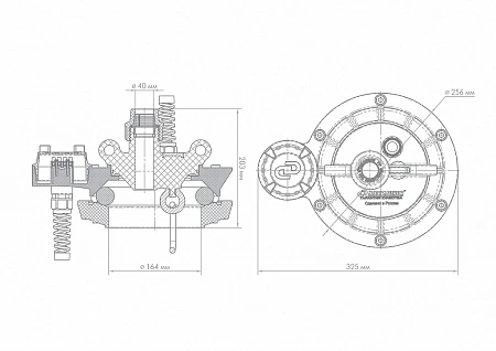 Оголовок для скважины наружный ДЖИЛЕКС ОСПБ 140-160/40 пластик