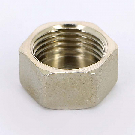 Заглушка резьбовая латунная UNI-FITT никель 1/2&quot; В