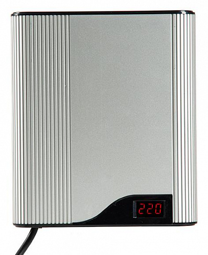 Стабилизатор сетевого напряжения TEPLOCOM ST-555-И 220 В, 555 ВА, Uвх. 145-260 В, БАСТИОН (алюминий)