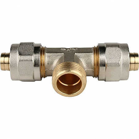 МЦ Тройник резьбовой цанга для металлопласта STOUT Ø16х1/2&quot;х16 Н