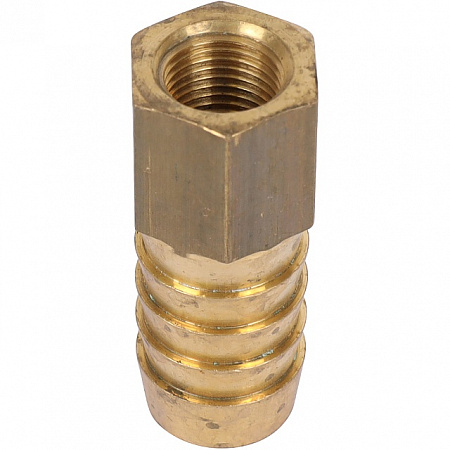 Штуцер резьбовой латунный STOUT без покрытия 1/8&quot;x14мм В
