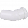 ПВХ Отвод канализационный SINIKON КОМФОРТ ПЛЮС белый Ø50х45°