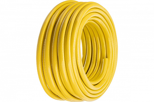 Шланг поливочный армированный ПВХ 3-х слойный ЖЕЛТЫЙ СИБРТЕХ ДАЧНИК 3/4&amp;quot; - 9атм (30м)