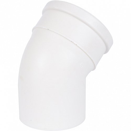 ПВХ Отвод канализационный SINIKON КОМФОРТ ПЛЮС белый Ø110х45°