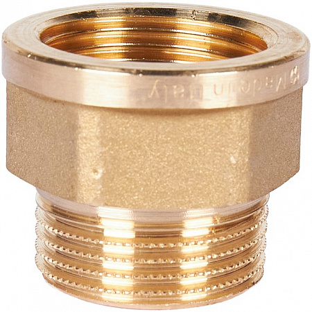 Переход под ключ резьбовой латунный STOUT без покрытия 3/4&quot;х3/4&quot; ВН