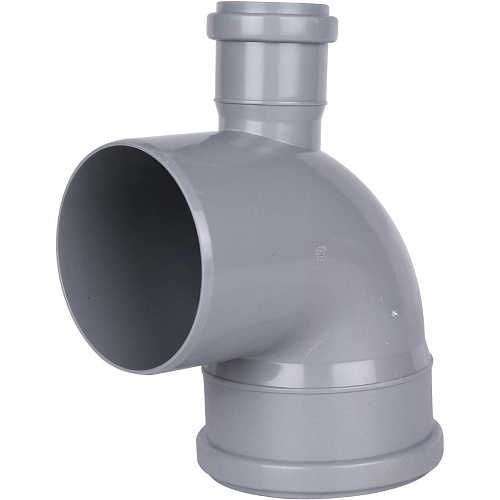 ПВХ Отвод SINIKON с фронт. патрубком 110 х 87', СТАНДАРТ