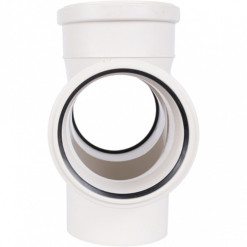 ПВХ Крестовина одноплоскостная SINIKON КОМФОРТ ПЛЮС белая Ø110х110х110х110х90°