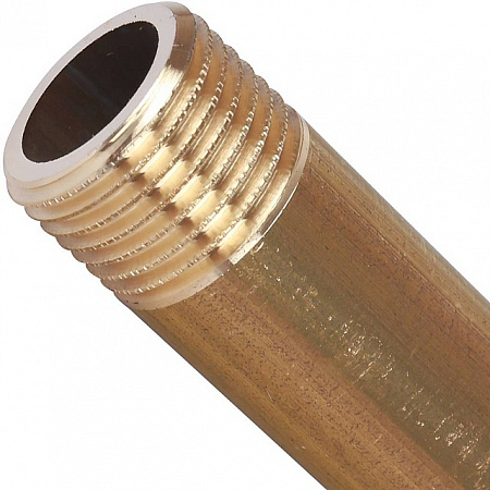 Бочонок резьбовой латунный STOUT без покрытия 1/2&quot;x200мм