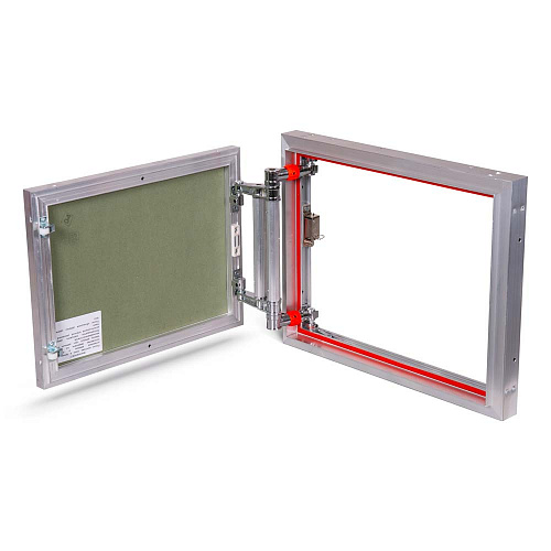 Люк под плитку АЛЮМИНИЕВЫЙ (НАЖИМНОЙ) ПРАКТИКА ETP 50x40