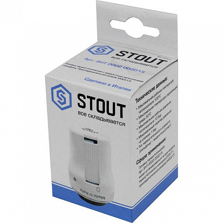 Головка термостатическая жидкостная STOUT M30x1,5 (от +6°С до +29°С)