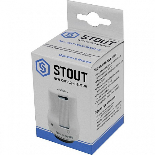 Головка термостатическая жидкостная STOUT M30x1,5 (от +6°С до +29°С)