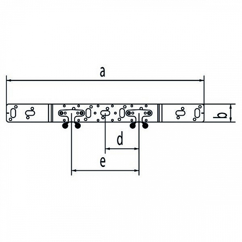 Монтажная планка-кронштейн для водорозеток REHAU тип O 75/150 длинная, с амортизаторами 12414651405