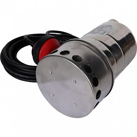 Насос дренажный STOUT с поплавком, нерж.раб.колесо, кабель 10 м, 230V, Q=175 л/мин, H=7,5