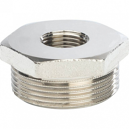 Футорка резьбовая латунная STOUT никель 11/4&quot;x1/2&quot; ВН