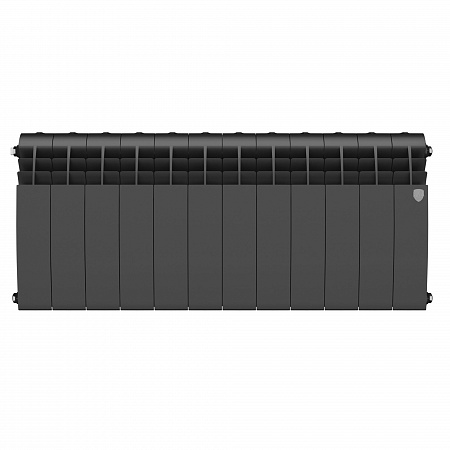 Радиатор биметаллический ROYAL THERMO BILINER NOIR SABLE 350x10 секций, черный (НС-1197127)