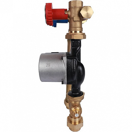ГБМ Насосная группа STOUT для твердотопливных котлов, с насосом GRUNDFOS UPSO25-65 DN25 (1&quot;)