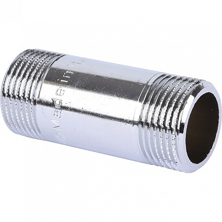 Бочонок резьбовой латунный STOUT хром 3/4&quot;x60мм