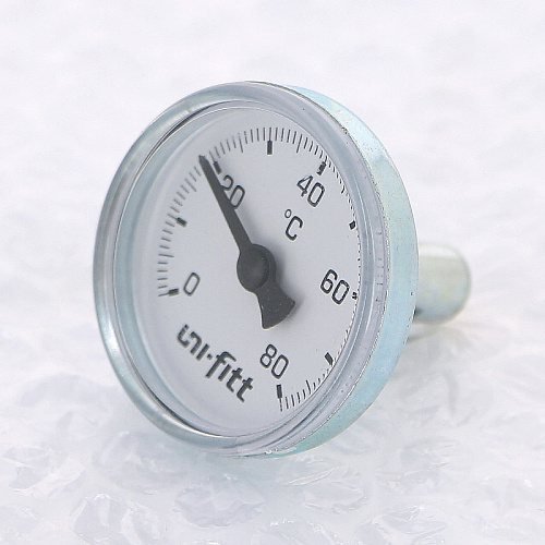 Термометр биметаллический погружной UNI-FITT Ø40-1/2&amp;quot;, +80°C