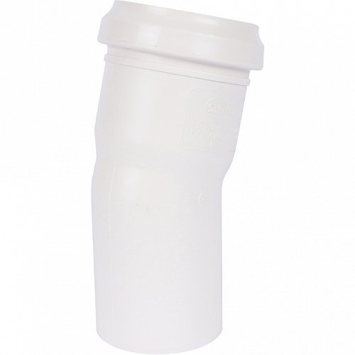 ПВХ Отвод канализационный SINIKON КОМФОРТ ПЛЮС белый Ø50х15°