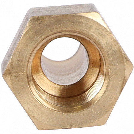 Штуцер резьбовой латунный STOUT без покрытия 1/8&quot;x10мм В
