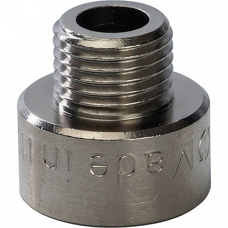 Муфта переходная резьбовая латунная STOUT никель 3/8&quot;X1/4&quot; ВН