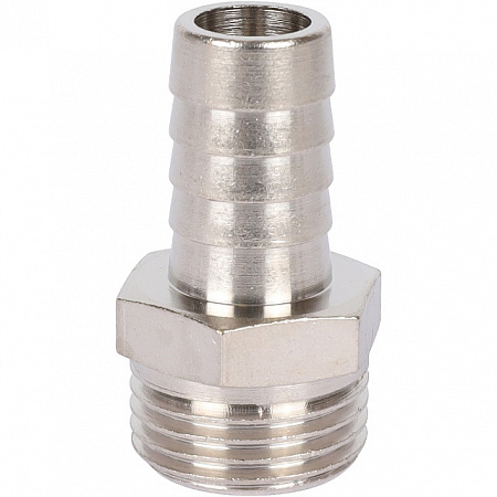 Штуцер резьбовой латунный STOUT никель 1/2&quot;x14мм Н