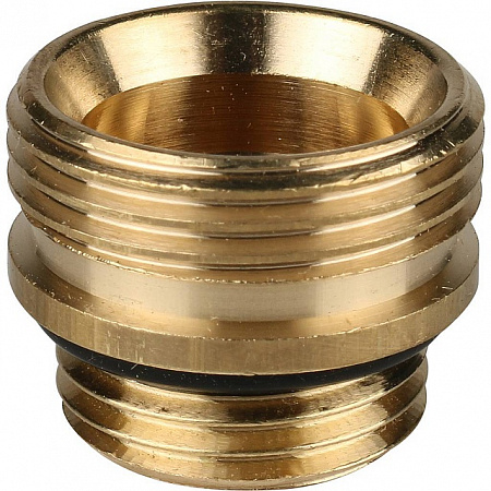 EK Переходник для радиаторов латунный STOUT без покрытия 3/4&quot;х1/2&quot; НН, с прокладкой