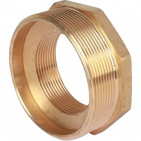 Футорка резьбовая латунная STOUT без покрытия 3&quot;x2&quot; ВН