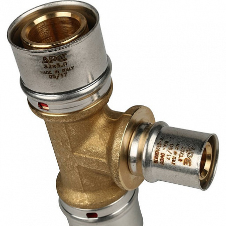 МП Тройник переходной пресс для металлопласта STOUT Ø32х20х32