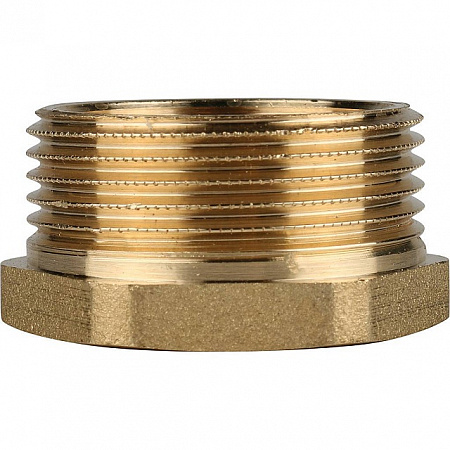 Футорка резьбовая латунная STOUT без покрытия 11/4&quot;x1/2&quot; ВН