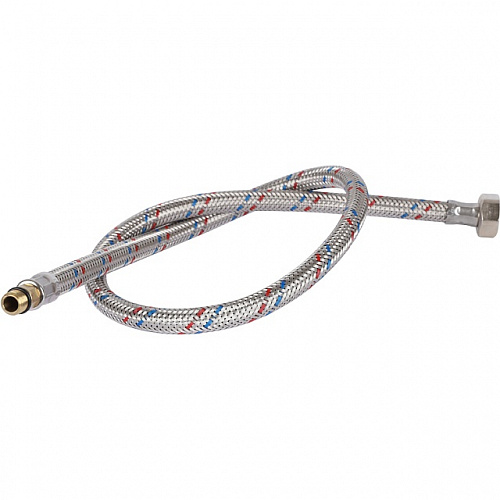 Гибкая подводка для смесителей STOUT нерж.сталь М10*18-1/2&amp;quot;-80 см, пара
