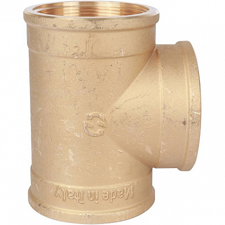 Тройник резьбовой латунный STOUT без покрытия 21/2&quot; В