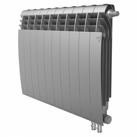 Радиатор биметаллический ROYAL THERMO BILINER SILVER SATIN VR 500x10 секций (НС-1196687)