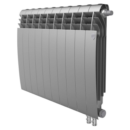 Радиатор биметаллический ROYAL THERMO BILINER SILVER SATIN VR 500x10 секций (НС-1196687)