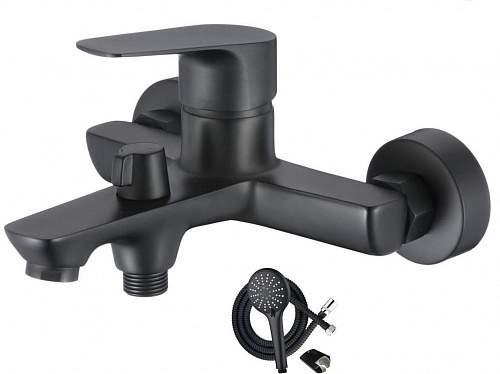 Смеситель для ванны OLIVE'S TIESO 26201TSB черный, латунь, уп. (8 шт)