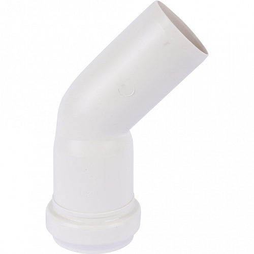 ПВХ Отвод канализационный SINIKON КОМФОРТ ПЛЮС белый Ø40х45°