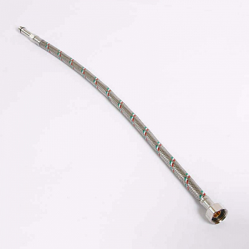 Гибкая подводка для смесителя UNI-FITT МL10х1 - 1/2&amp;quot;, 50 см, удл. штуцер, DN 8, оплётка из нерж. ста