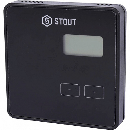 Регулятор комнатный STOUT проводной R-10b чёрный