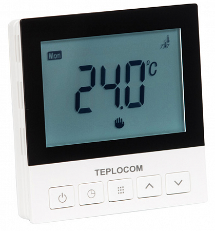 Термостат комнатный TEPLOCOM TSF-Prog-220/16A БАСТИОН